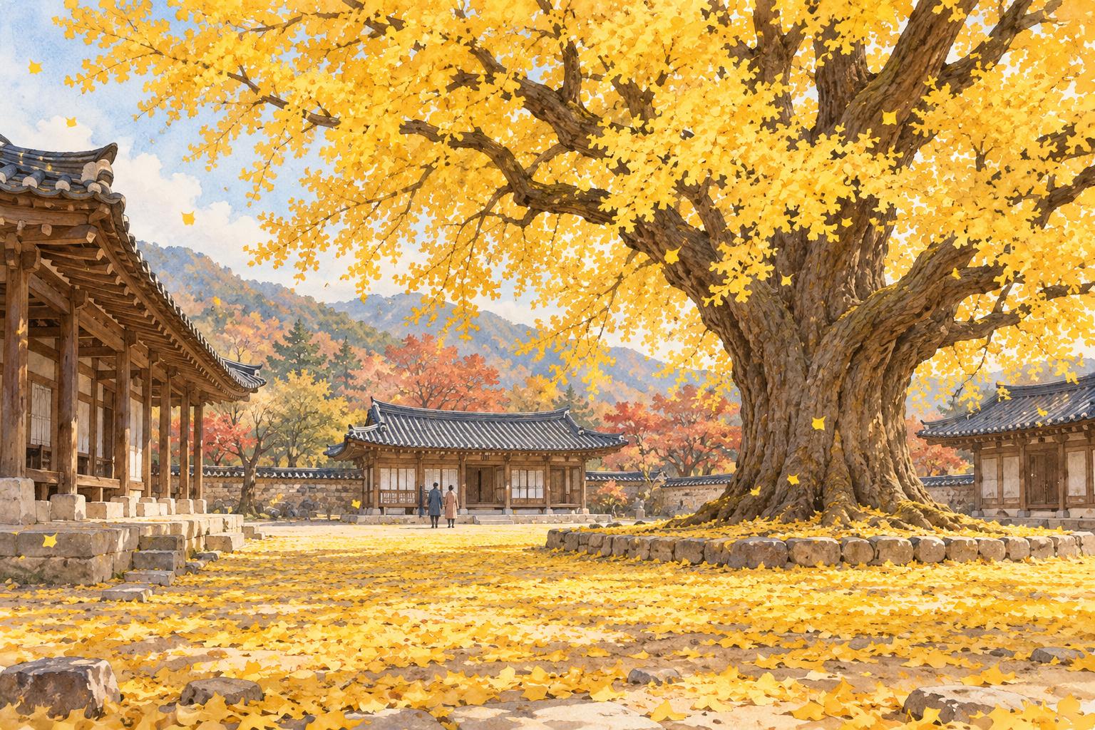 ソウルの紅葉は宮殿だけじゃない｜成均館・明倫堂の大イチョウと行き方